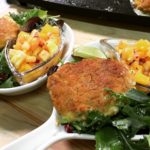 Scallop and Shrimp Cheddar Cakes from the blog